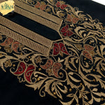 designer embroidery on wash&wear unstitch fabric for men