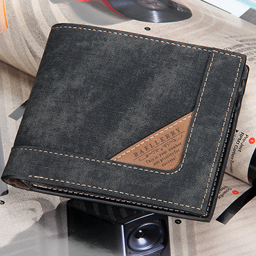 Men Genuine Leather Slim Wallet Male Small Purse Mini Money Bag Walet |  Fruugo KR