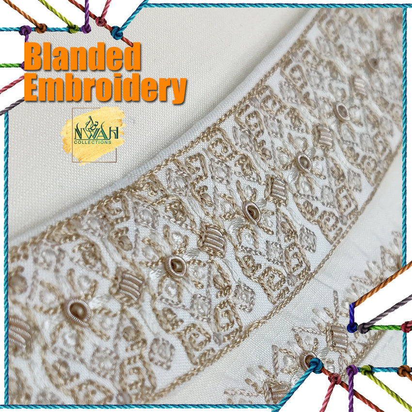 Blanded embroidery Fabrics