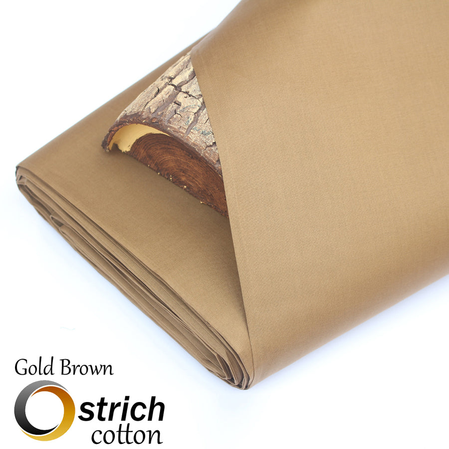 Gold Brown Ostrich Premium Cotton