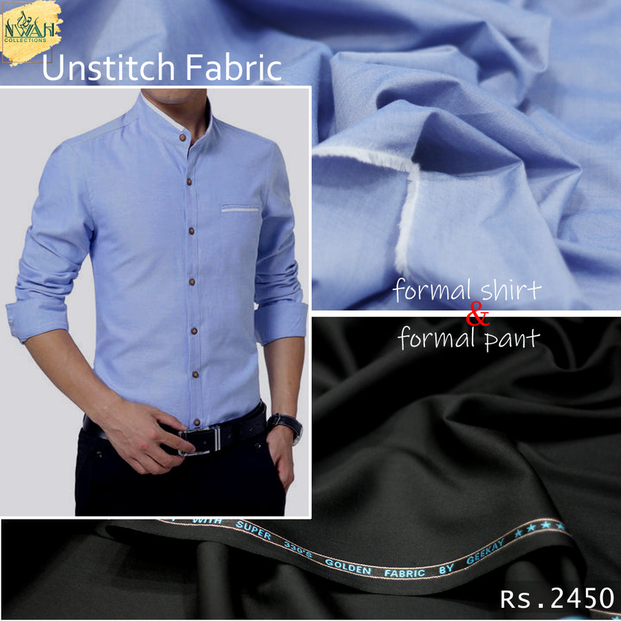 formal pant&shirt unstitch fabric for men