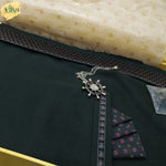 semi stitch embroidered  waistcoat  fabric