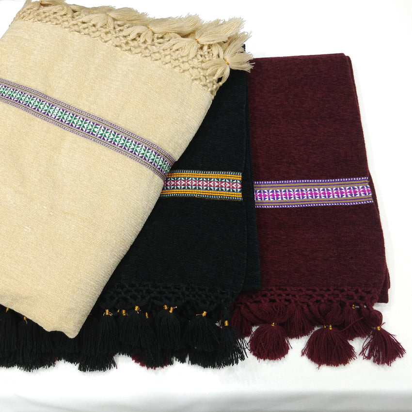 Luxury velvet shawl